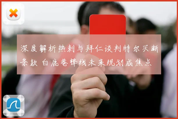 深度解析热刺与拜仁谈判特尔买断条款 白鹿巷锋线未来规划成焦点